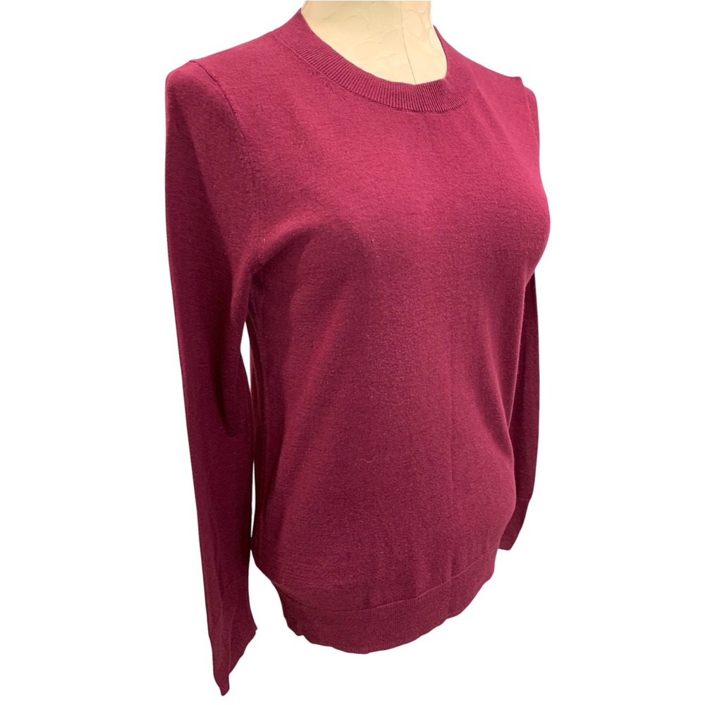 Medium Banana Republic Womens Merlot Crewneck Lightweight Sweater